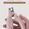 Cat nail clipper, dog nail trimmer with blood line indicator, illuminated pet nail cutter for beginners and pets