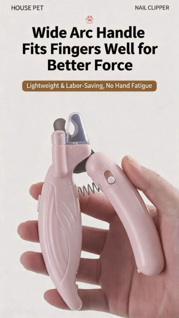 Cat nail clipper, dog nail trimmer with blood line indicator, illuminated pet nail cutter for beginners and pets