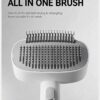 Cat Comb - Cat Hair Comb with Knot-Removal Function for Long and Short Hair Cats' Hair Clippers for Dogs - Hair Brush for Pets - Special Anti-Fur-Float Device with Buttons