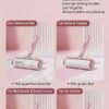 Pet hair remover roller brush for bed, home use, clothes, and cat hair—great for removing pet hair, ideal for toilet paper rolls and sticky paper