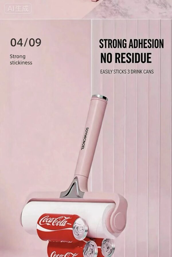 Pet hair remover roller brush for bed, home use, clothes, and cat hair—great for removing pet hair, ideal for toilet paper rolls and sticky paper