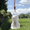 Labrador Golden Retriever Dog Hair Storage Memorial Capsule Car Hanging Bag Pendant, Drooping Ears Dog Birthday Gift