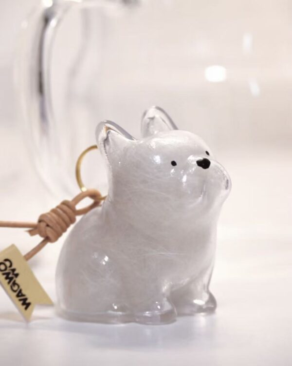 French Bulldog Custom Hair Storage Keepsake Capsule Car Hanging Bag Pendant Pet Hair Memorial Ornament Birthday Gift