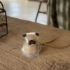 620 Custom Pet Hair Keepsake Car Hanging Bag Ornament with Dog Shape Design, Personalized Gift for Pet Lovers