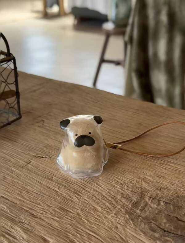 620 Custom Pet Hair Keepsake Car Hanging Bag Ornament with Dog Shape Design, Personalized Gift for Pet Lovers