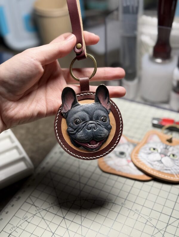 Pet leather carving